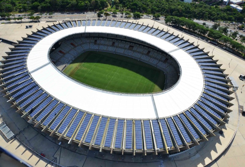 Desde junho de 2014, o Mineirão possui uma usina solar em pleno funcionamento | Foto: Renato Cobucci